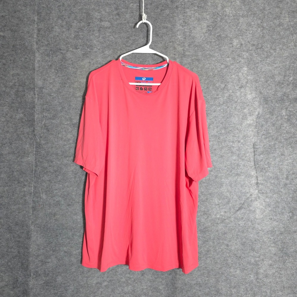 IBKUL Icefil Performance Tee Mens XL Pink Cooling UPF 50 Short Sleeve Athletic